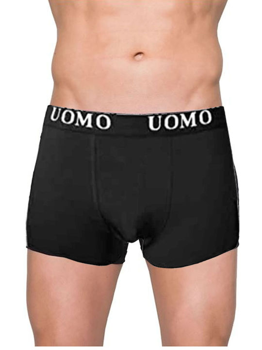 Uomo Men's Boxers 3Pack Black, Anthracite, Dark Blue