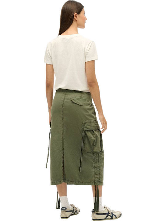 Midi Φούστα Thyme Green