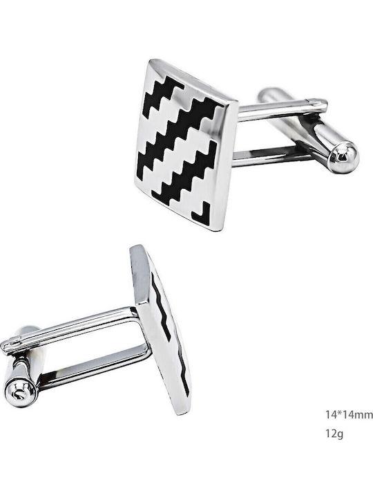 Martin & Co Butoni de culoare Argintiu
