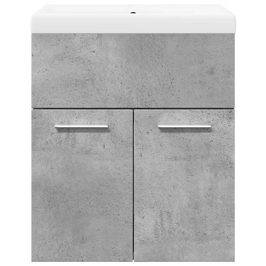 vidaXL Πάγκος με Νιπτήρα Μ41xΒ38.5xΥ46cm Γκρι Σκυροδέματος