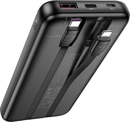 Lamtech Power Bank 10000mAh 22.5W με Θύρα USB-A Μαύρο