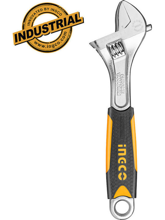Ingco French Wrench with Adjustable Opening 25mm and Anti-Slip Handle 150mm 6"