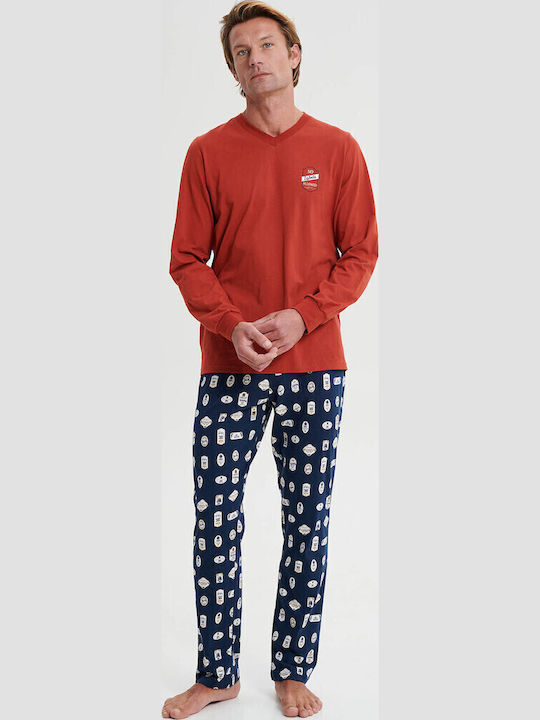 Vamp Men's Winter Pajama Pants Blue