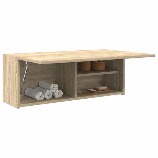 vidaXL Badezimmerschrank B80xT25xH30cm Sonoma