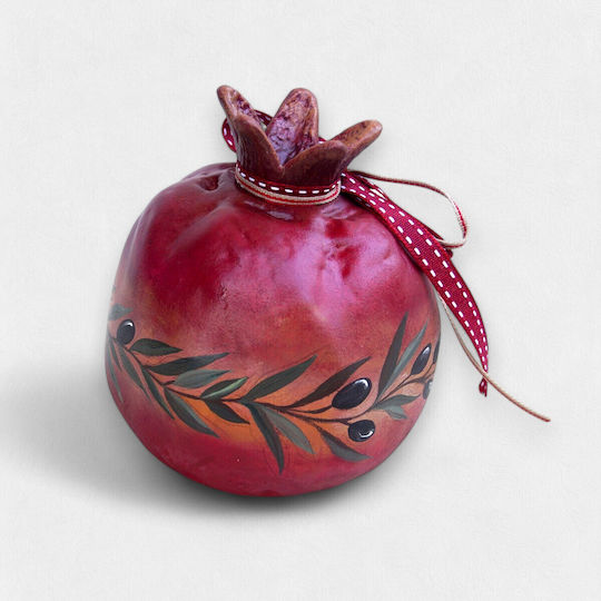 Artifact Handgefertigt Hängend Glücksbringer Granatapfel Keramik 20x20cm 1Stück