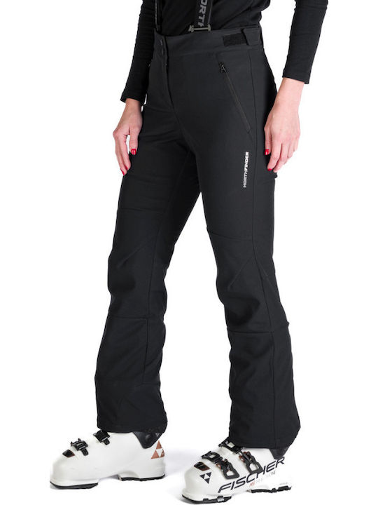 Northfinder NO-4971SNW-269 Women's Trousers for Ski & Snowboard Soft Shell Black