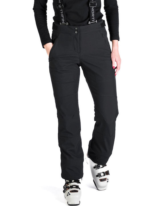 Northfinder NO-4971SNW-269 Women's Trousers for Ski & Snowboard Soft Shell Black