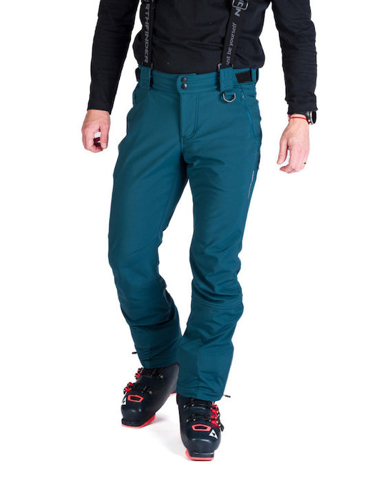 Northfinder NO-3975SNW-526 Men's Trousers for Ski & Snowboard Soft Shell Blue