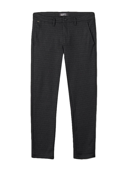 Gabba Paul Kd3920 Men's Trousers Slim Fit Black-Blue Gabba Paul Kd3920 Men's Trousers Slim Fit Black-Blue