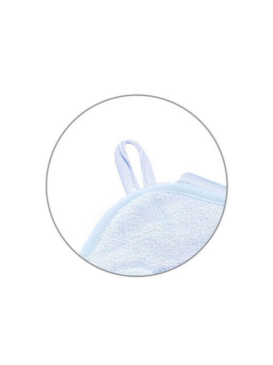 Babyono Baby Hooded Bath Towel Blue 100x100cm