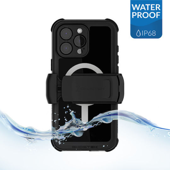 Ghostek Nautical 360 Full Cover Plastic / Silicone 2mm Waterproof Black (iPhone 16 Pro Max)