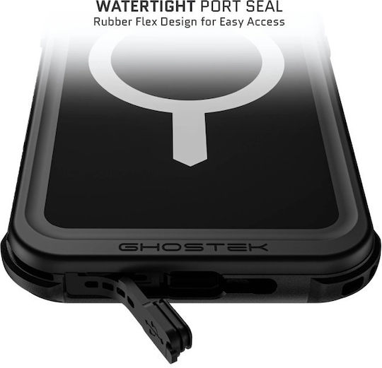 Ghostek Nautical 360 Full Cover Plastic / Silicone 2mm Waterproof Black (iPhone 16 Pro Max)