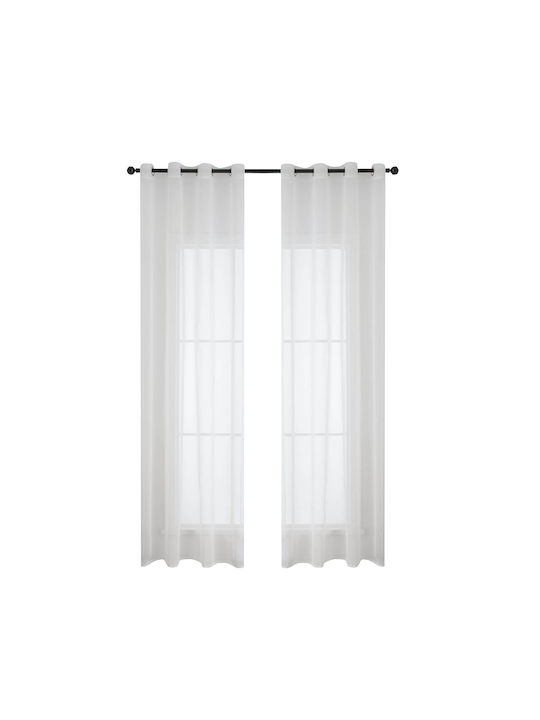 Beauty Home Sharp Art 8448 Curtain Fabric Gauze Ecru