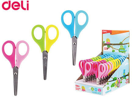 Deli Magic Zoo Children's Scissors for Crafts Left-Handers 11.4cm with Metallic Blade (Μiscellaneous colours) 1pcs