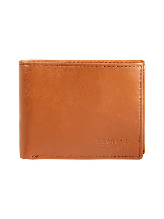 Leonardo Verrelli Set Men's Leather Wallet Tabac Brown