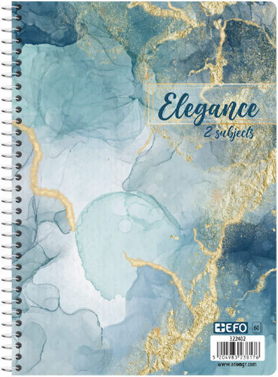 +Efo Notebook Ruled B5 60 Sheets 2 Subjects 1pcs (Μiscellaneous colours)