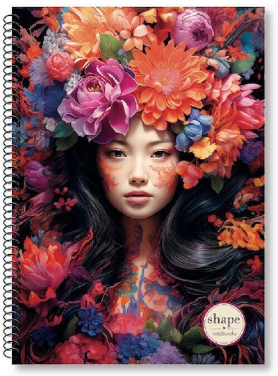 Shape Notebooks Spiral Caiet Cu dungi A4 3 de Subiecte Shape 1buc