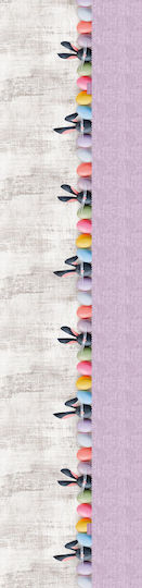 Saint Clair Easter 06 Polyester Gray Tablecloth 160x40x160cm