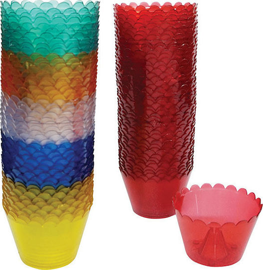 Easter Plastic Candlestick Set 100 Pieces (Various Colours)