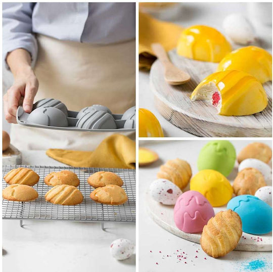 Decora Formă de Patiserie din Silicon 6 Locuri 30x17x3buc 1buc