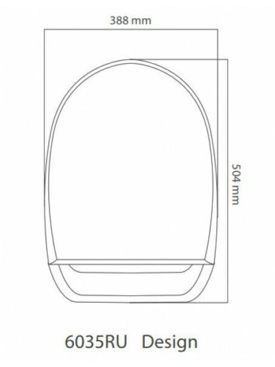 Uspa Design Капак за тоалетна с Биде Пластмаса Бял