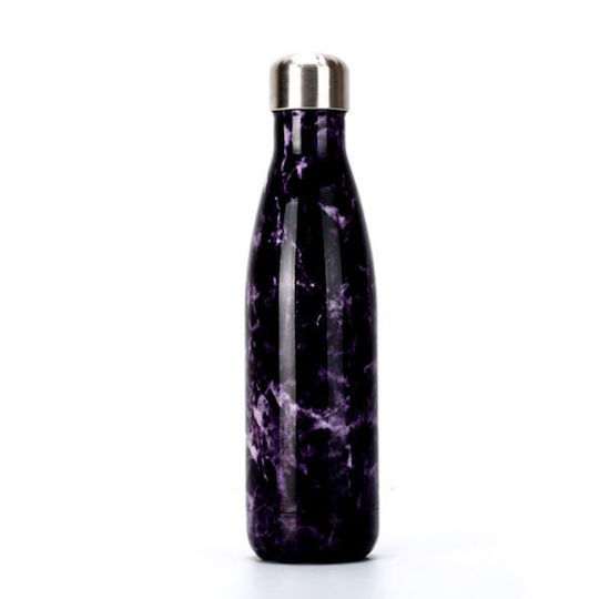 Sugar Love Μπουκάλι Θερμός Ανοξείδωτο 500ml Μαύρο
