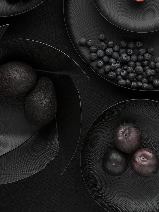 Alessi Obstschale Inox Schwarz 21cm
