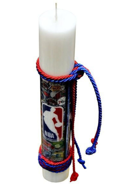 Easter Candle Flat NBA 22E005 25cm White (Miscellaneous Designs)