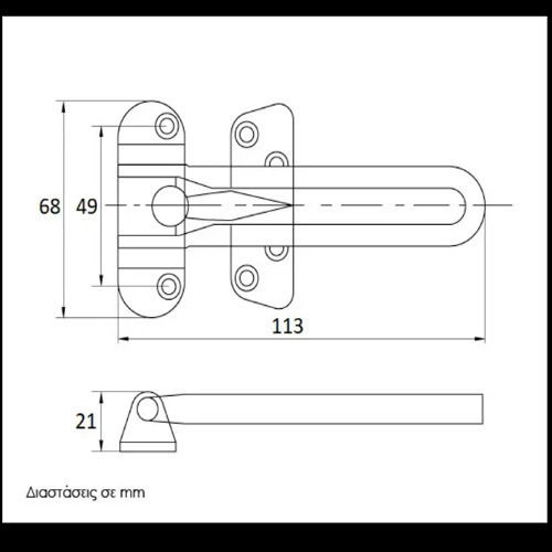 Ασφάλεια Πόρτας Χρυσός Ibfm 2690