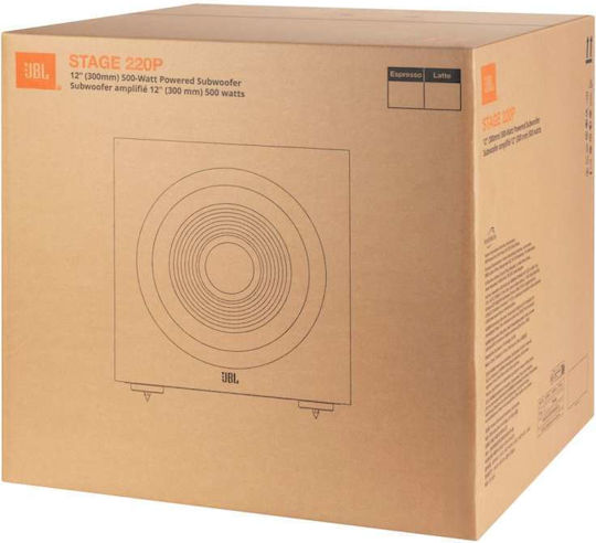 JBL Stage 220p JBL220PWHTEU Autoîntăritor Subwoofer cu Difuzor 12" 250W Alb