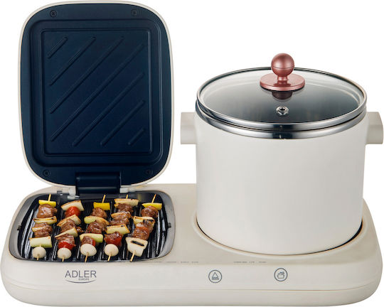 Adler Ad6421 Breakfast Station 2 In 1 Pot Grill 1100w