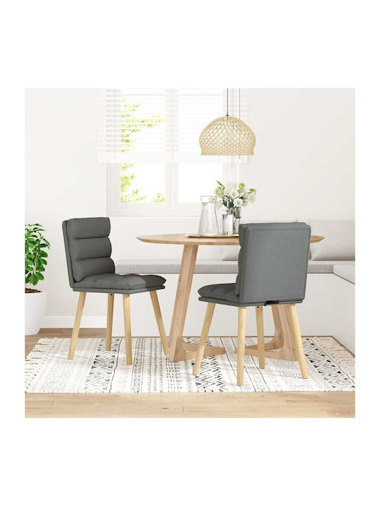 Dining Room Fabric Chair Sc. Grey 45x54x86cm 2pcs