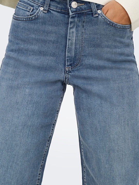 Madison Hoch tailliert Damenjeans in Lockerer Passform Blue