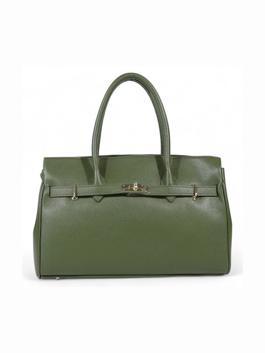 Passaggio Leather Leather Women's Bag Tote Hand Green