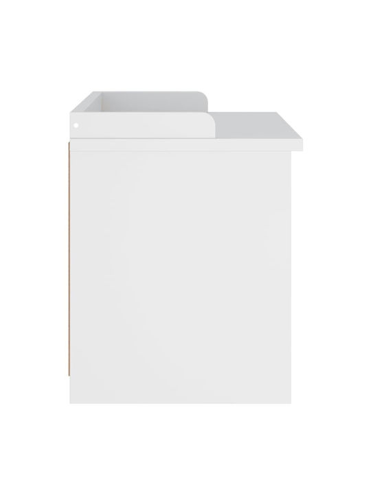 Sandens Mobilier de Intrare cu Dulap pentru Pantofi & Bancă Alb 87x40x50cm