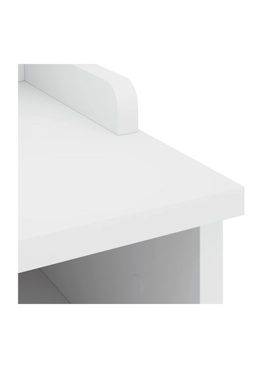 Sandens Mobilier de Intrare cu Dulap pentru Pantofi & Bancă Alb 87x40x50cm