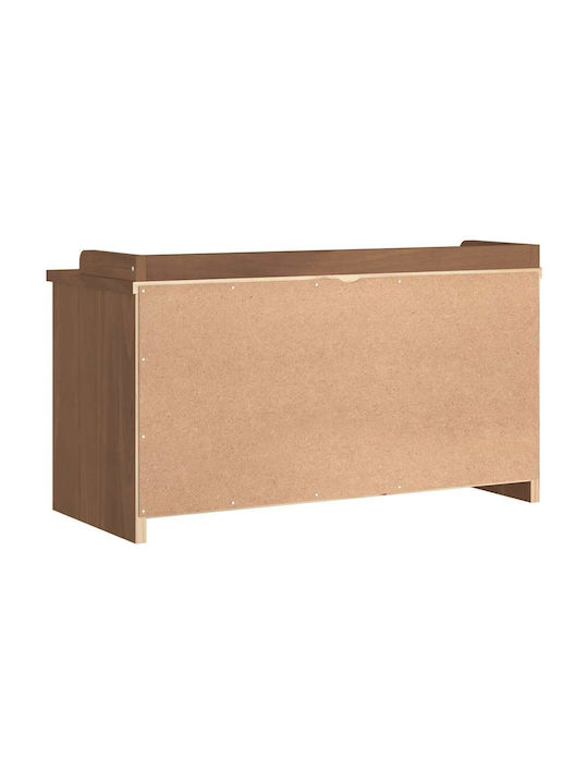 Sandens Entry Furniture with Shoe Rack & Bench Coffee 87x40x50cm