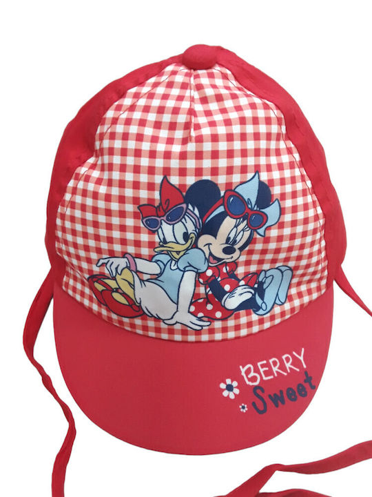 Disney Παιδικό Καπέλο Jockey Κόκκινο