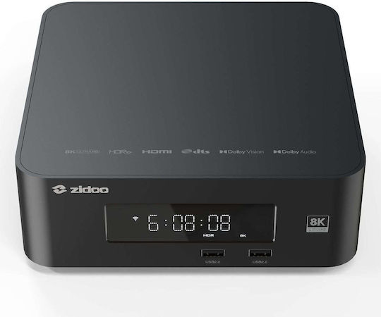 Zidoo TV Box 4K UHD with WiFi 6GB RAM and 6GB Storage Space with Operating System Android
