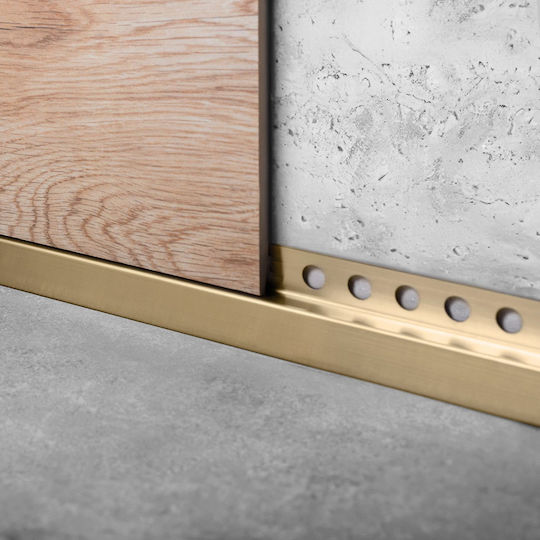 Μπροστινή Λωρίδα Δίσκου Ντους 130cm Brush Gold