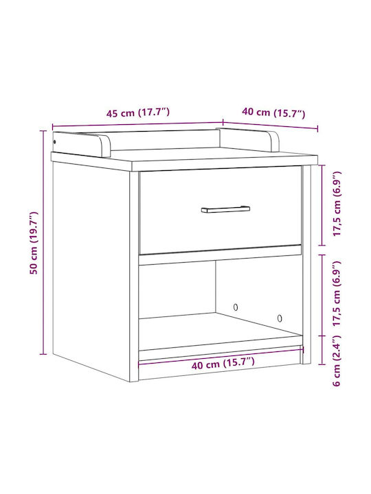 Mobilier de Intrare cu Dulap pentru Pantofi & Bancă Alb 45x40x50cm