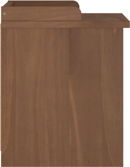 Entry Furniture with Shoe Rack & Bench Coffee 45x40x50cm