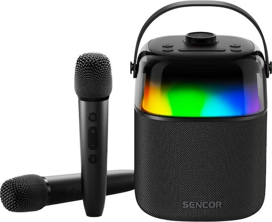 Sencor Karaoke Speaker with Wireless Microphones and Lighting Effects FT1032 Black