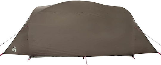 vidaXL Camping Tent Tunnel Brown for 6 People 564x260x185cm