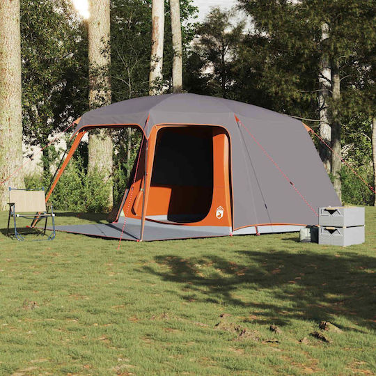 vidaXL Cort Camping Gri pentru 5 Persoane