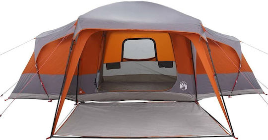 vidaXL Grey Camping Tent with Double Cloth for 9 People 670x455x230cm