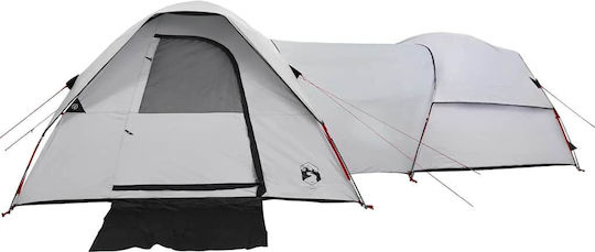 vidaXL Σκηνή Camping Τούνελ Λευκή για 5 Άτομα
