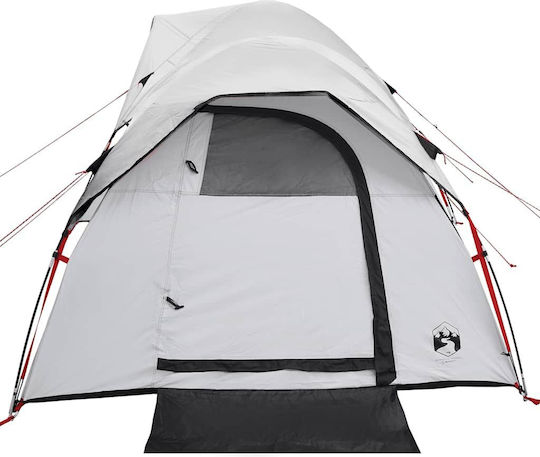 vidaXL Σκηνή Camping Τούνελ Λευκή για 5 Άτομα