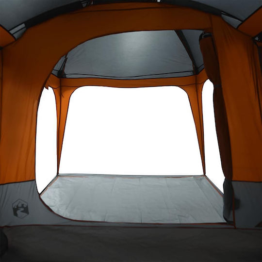 vidaXL Grey Camping Tent with Double Cloth for 9 People 670x455x230cm