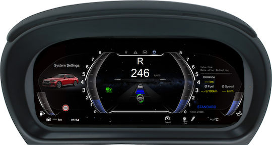 Carmedia Tachometer Für das Auto zur Montage auf Dashboard